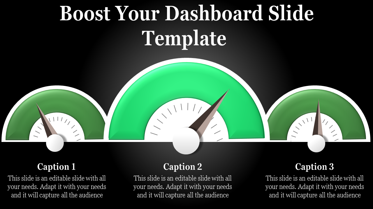 dashboard slide template-Boost Your Dashboard Slide Template-green